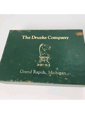 The Drueke Company Cribbage Three Trac Travel Grand Rapids Michigan Solid Wood